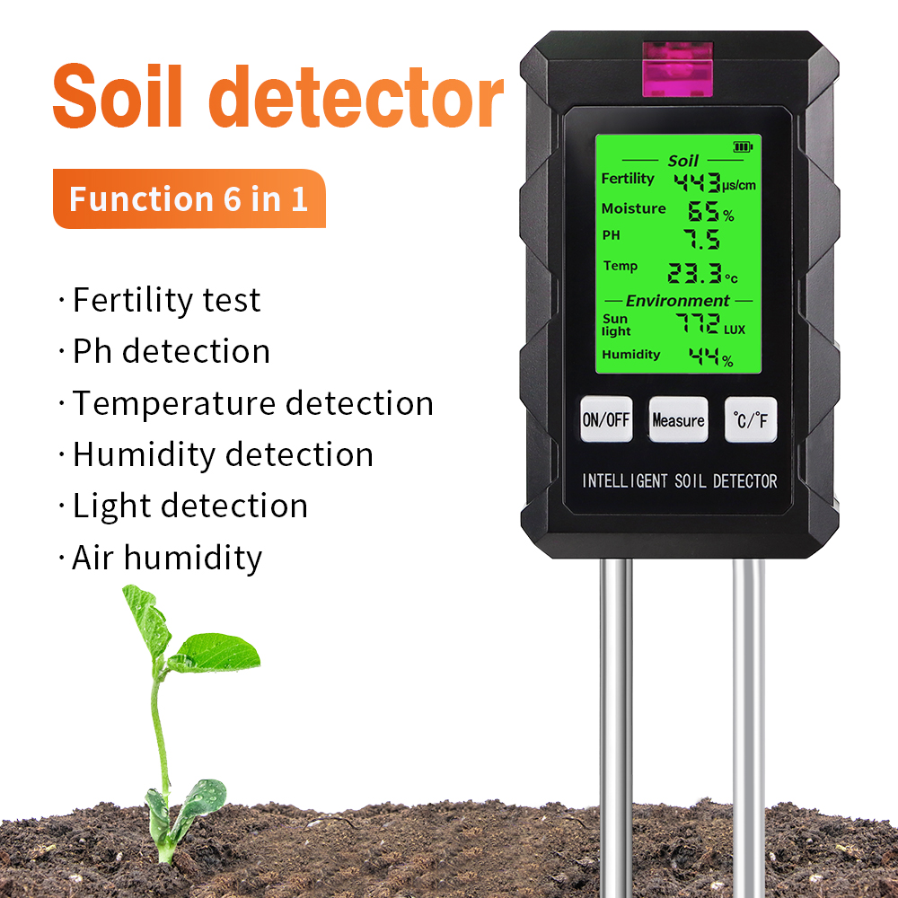 Soil Test Digital - 6'sı 1 arada Dijital Toprak Test