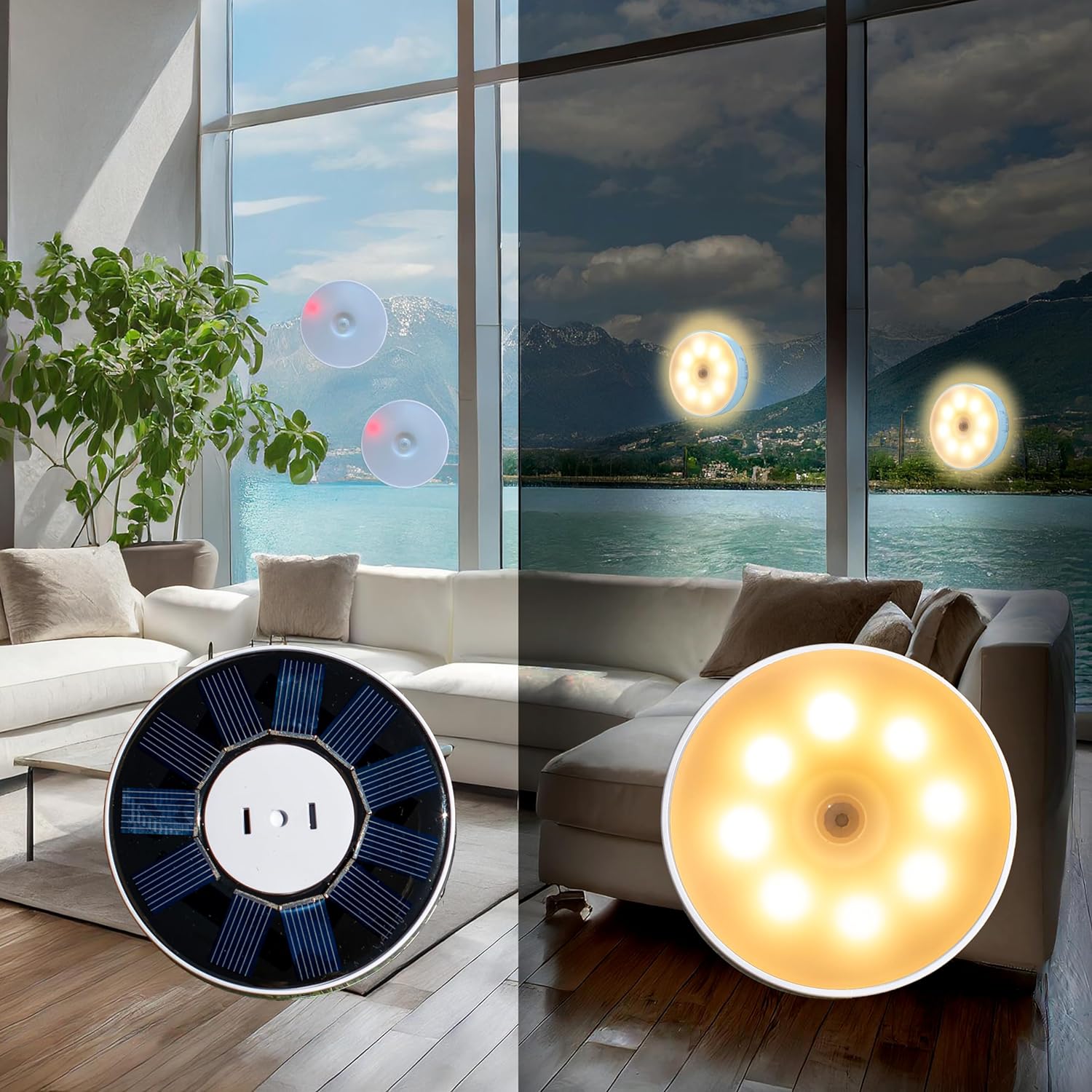 Smart Garden Solar Lights - Hareket Sensörlü Gece Lambası Şarj Edilebilir