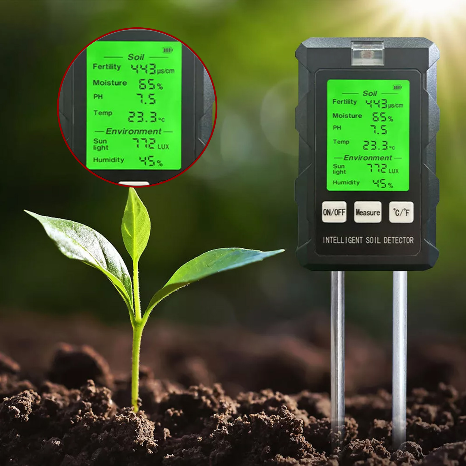 Soil Test Digital - 【2026 Yeni】Yüksek Doğruluklu 6'sı 1 Arada