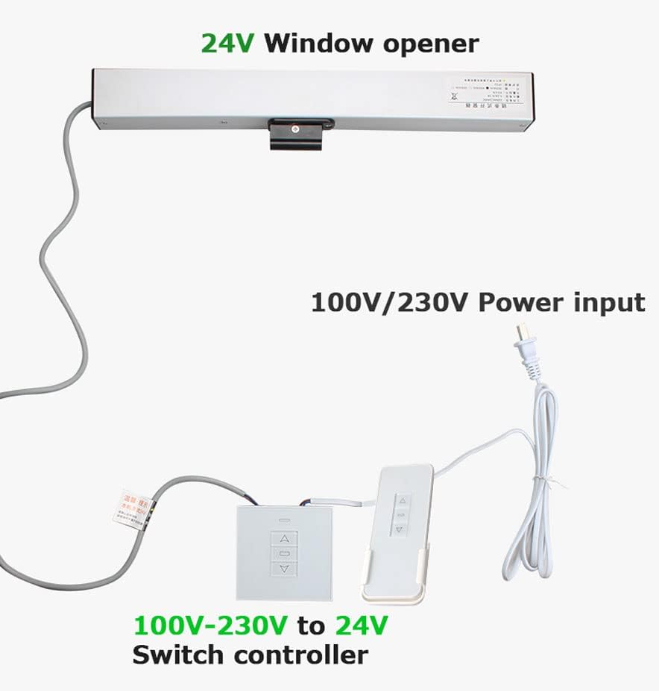 Automated Greenhouse Vent - DC 600 veya 700 veya 800mm