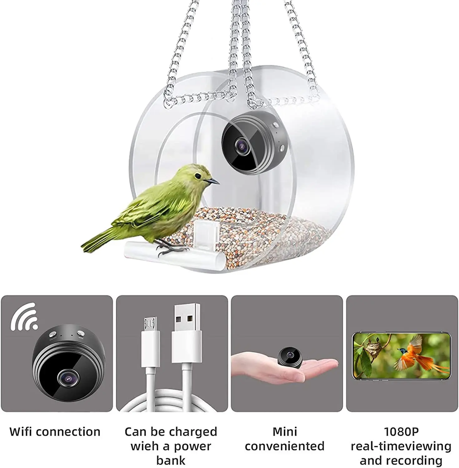 2023 Akıllı Kuş Besleyici Akri - Smart Bird Feeder Camera incelemesi ve fiyatı
